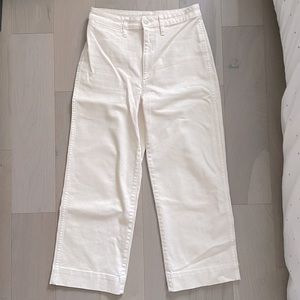 Madewell Slim Emmett Wide-Leg Crop Pants